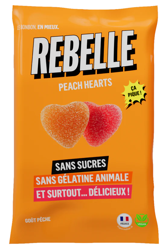 Rebelle Peach Hearts sans sucres