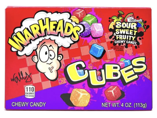 Warheads Chewy cubes