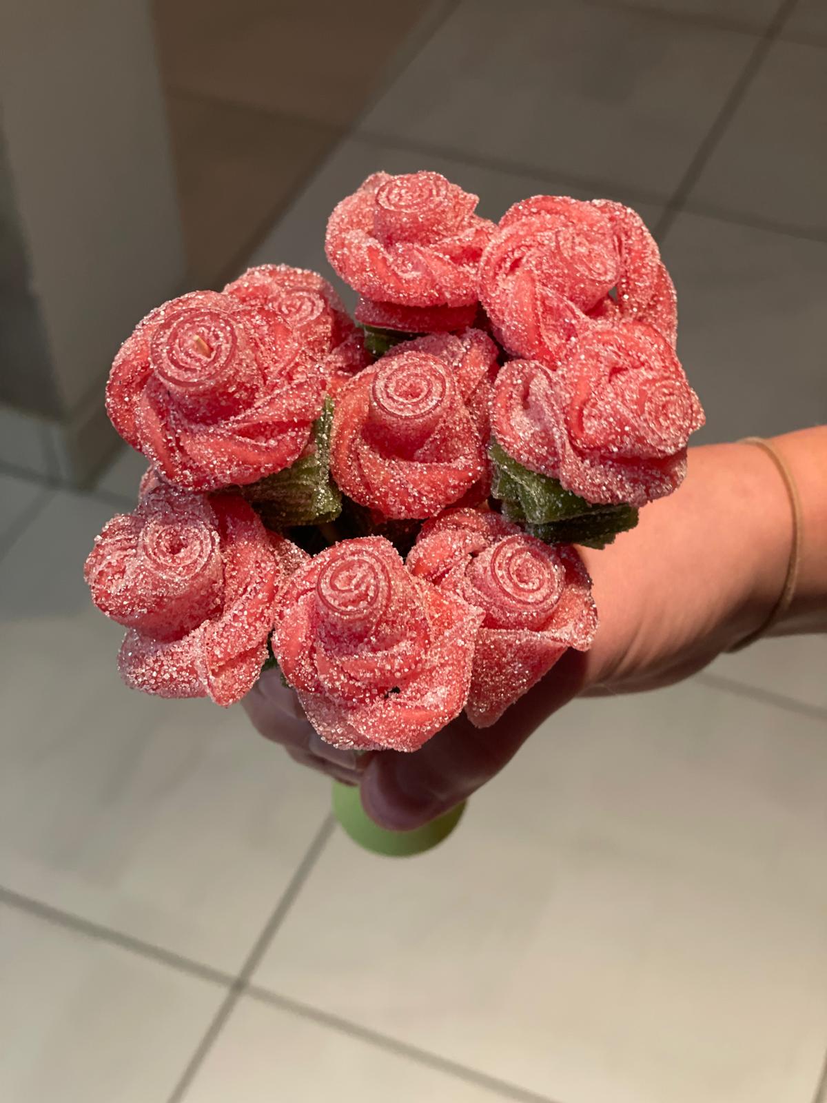 Bouquet de 8 roses Vegan