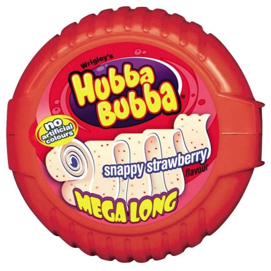 Hubba Bubba Fraise Mega Long
