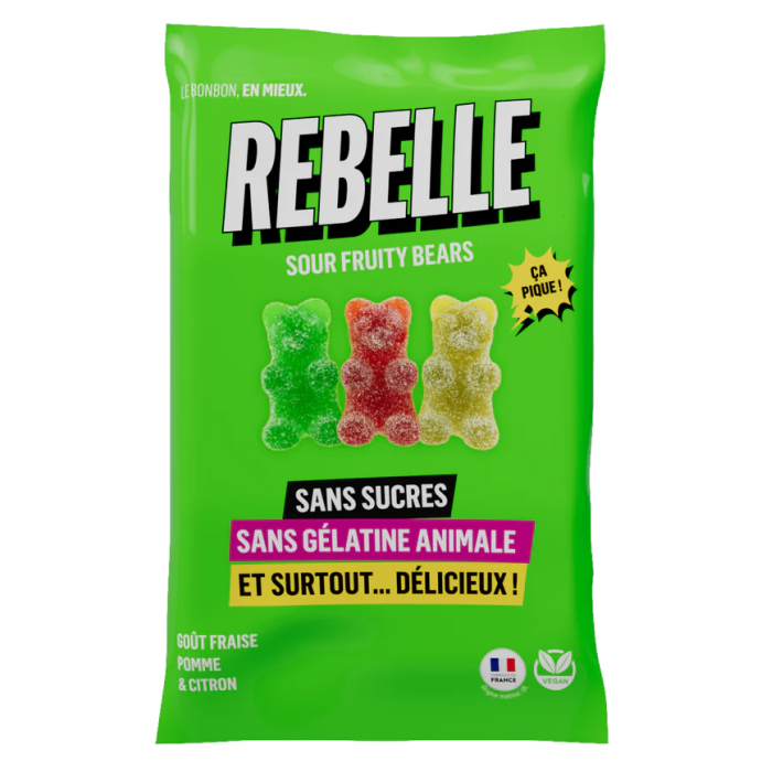 Rebelle Sour Fruity Bears sans sucres