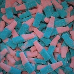 DULCEPLUS Bouteille Fizzy Rose et bleue Halal