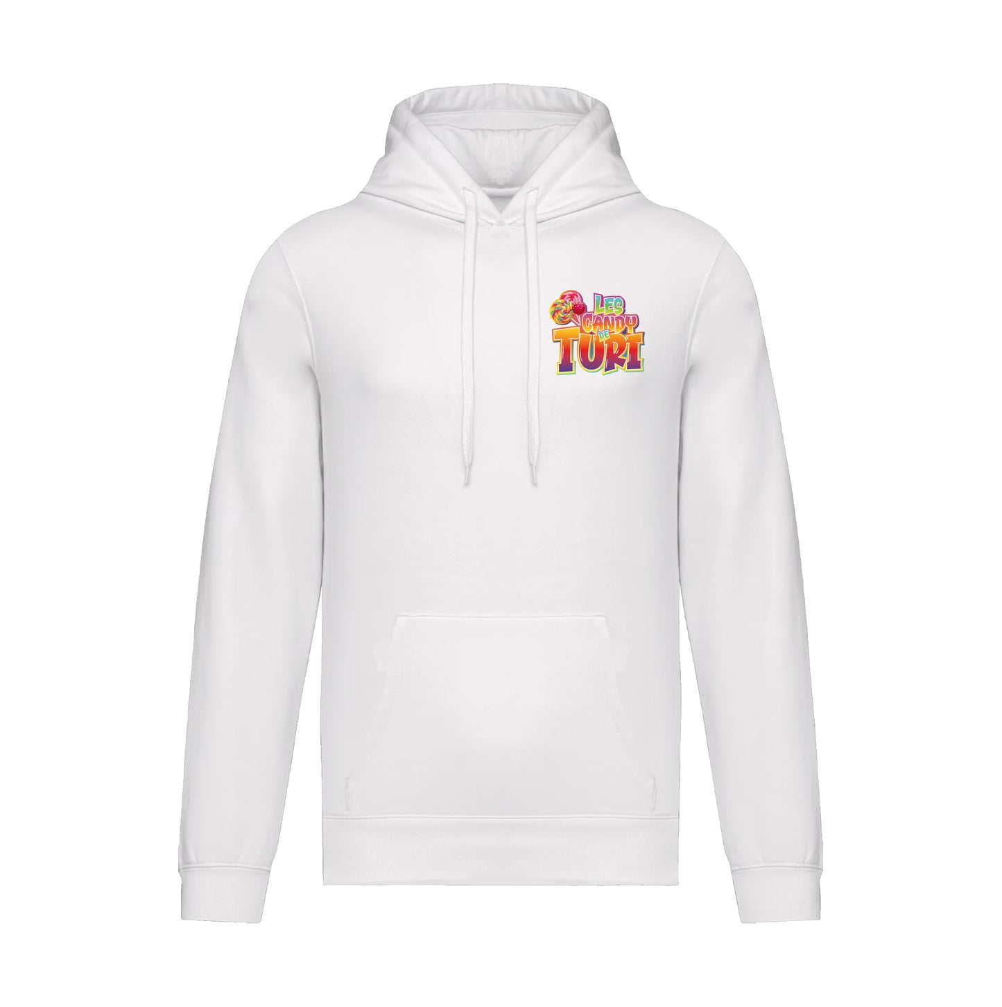 Sweat-shirt à capuche Les Candy de Turi Blanc