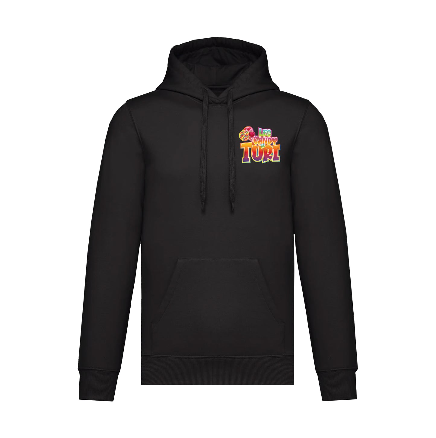 Sweat-shirt à capuche Les Candy de Turi Noir