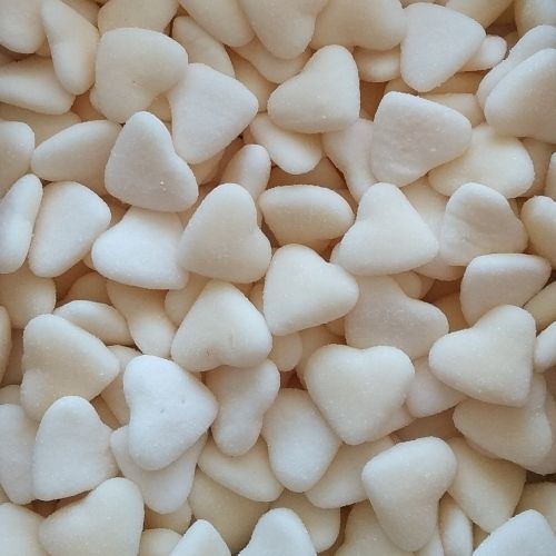 DULCEPLUS Coeurs blancs sucrés Halal