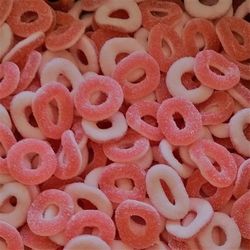 DULCEPLUS Anneaux sucrés goût FRAISE Halal